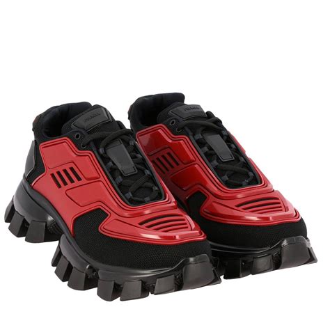 prada cloudbust sneakers red mens sale|prada cloudbust sneakers women.